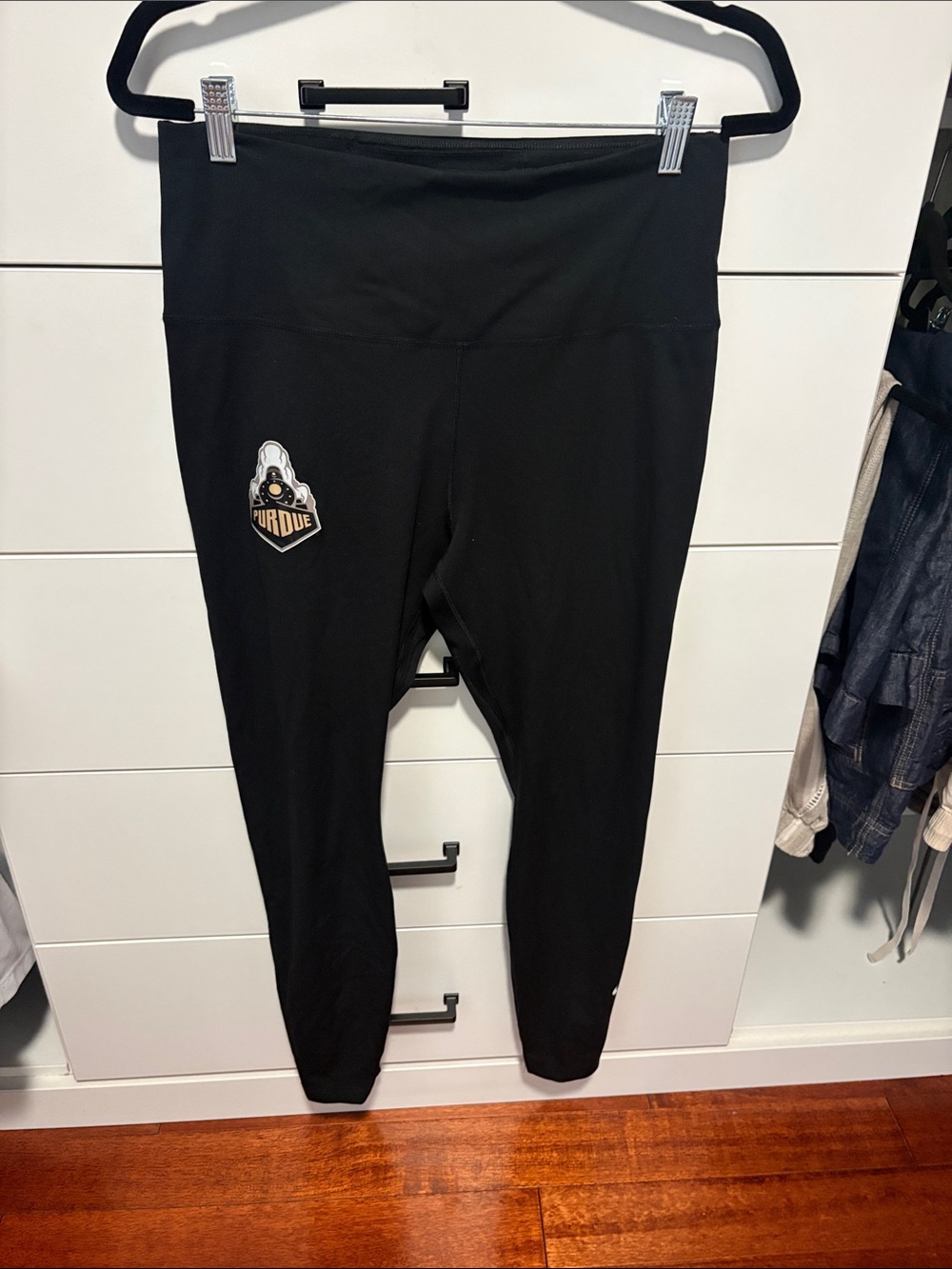 Black Nike Purdue Boilermakers Athletic Leggings